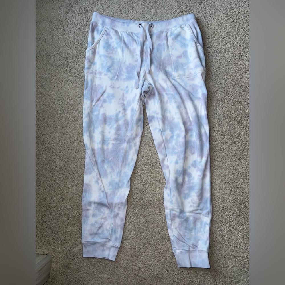 GreenTea Pastel Tie-Dye Joggers